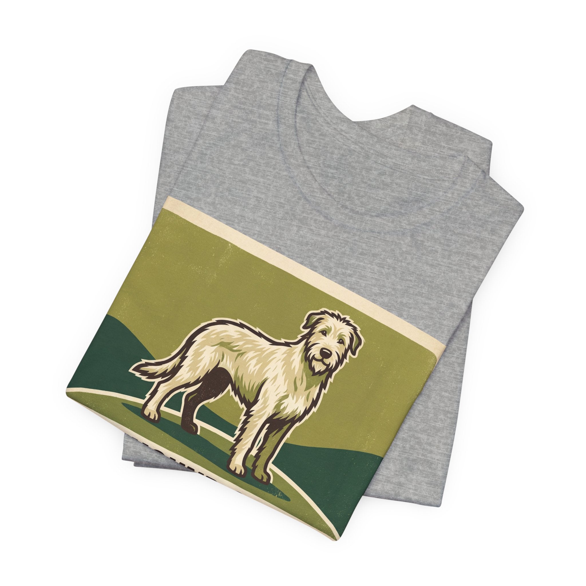 Irish Wolfhound T-Shirt — The Leash Is Just A Suggestion Vintage Print