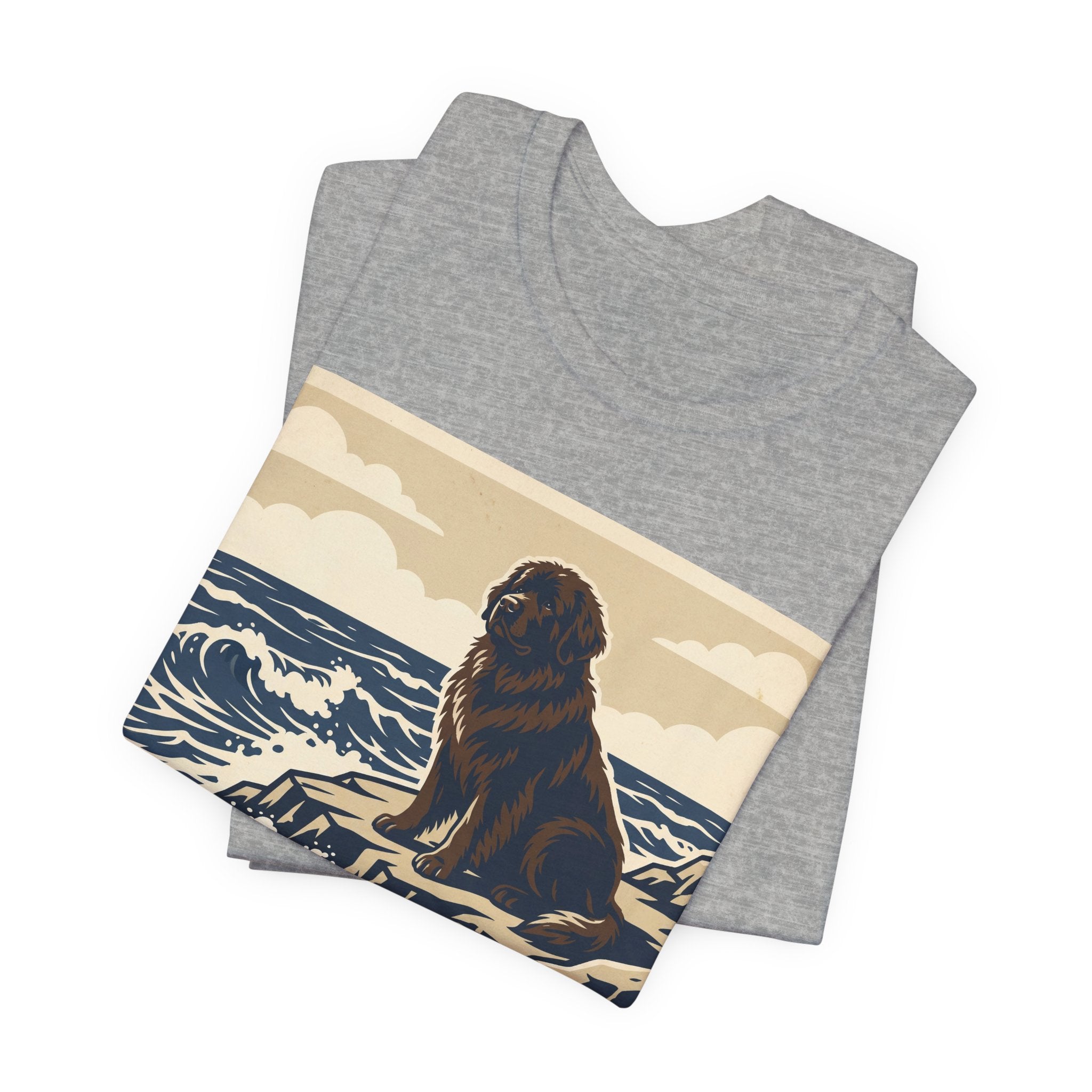 Newfoundland T-Shirt — Built For The Storm Afraid Of The Vacuum Vintage Print