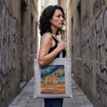 Hokusai Style Spanish Mastiff Tote Bag – Storm Lightning Art Print