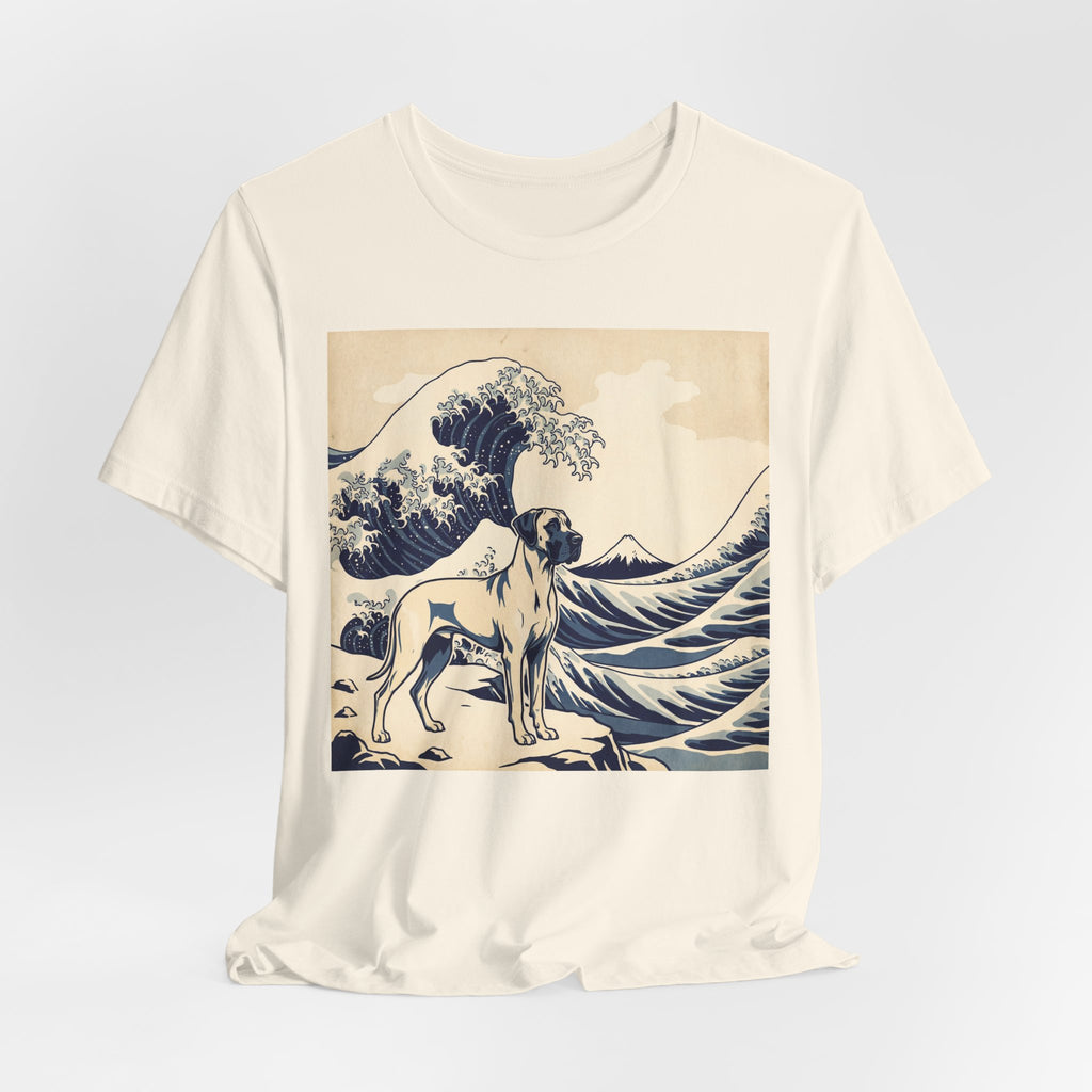 Hokusai Style Great Dane T-Shirt — Great Wave Art Print