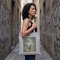 Hiroshige-Style Great Dane Tote Bag – Bamboo Rain Art Print