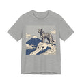 Hokusai Style Irish Wolfhound T-Shirt — Mountain Blue Clouds Art Print