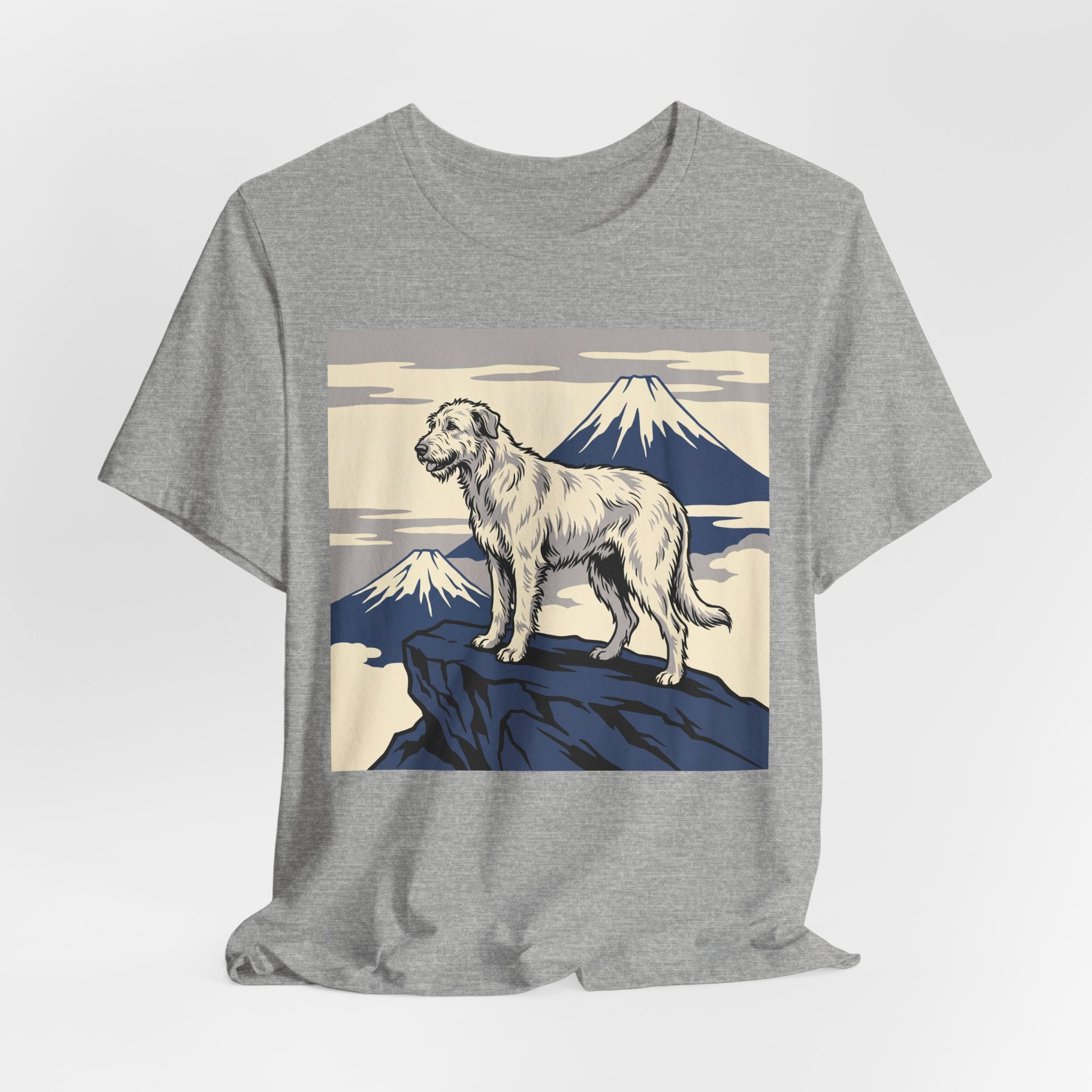 Hokusai Style Irish Wolfhound T-Shirt — Mountain Summit Art Print