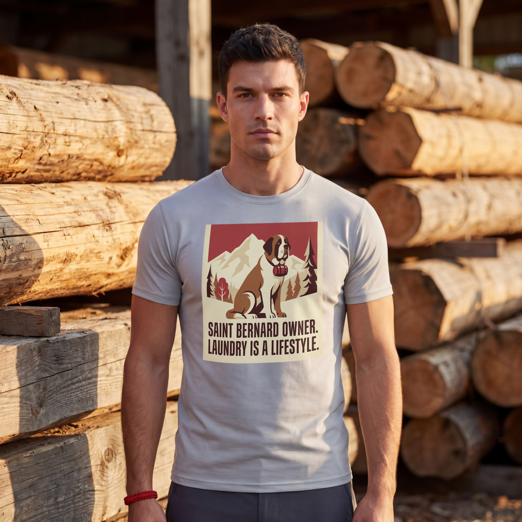 Saint Bernard T-Shirt — Laundry Is A Lifestyle Vintage Print