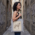 Anatomical Irish Wolfhound Tote Bag – Italian Study Art Print