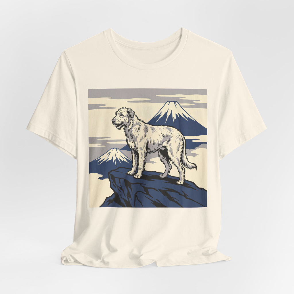Hokusai Style Irish Wolfhound T-Shirt — Mountain Summit Art Print