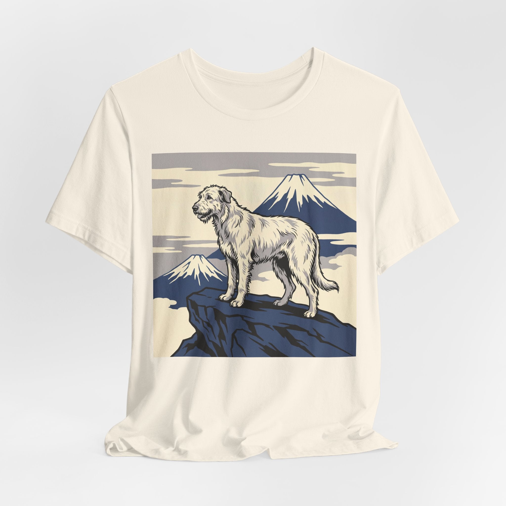 Hokusai Style Irish Wolfhound T-Shirt — Mountain Summit Art Print