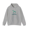 Great Dane Low Poly Hoodie — Teal & Cream Geometric Art Print