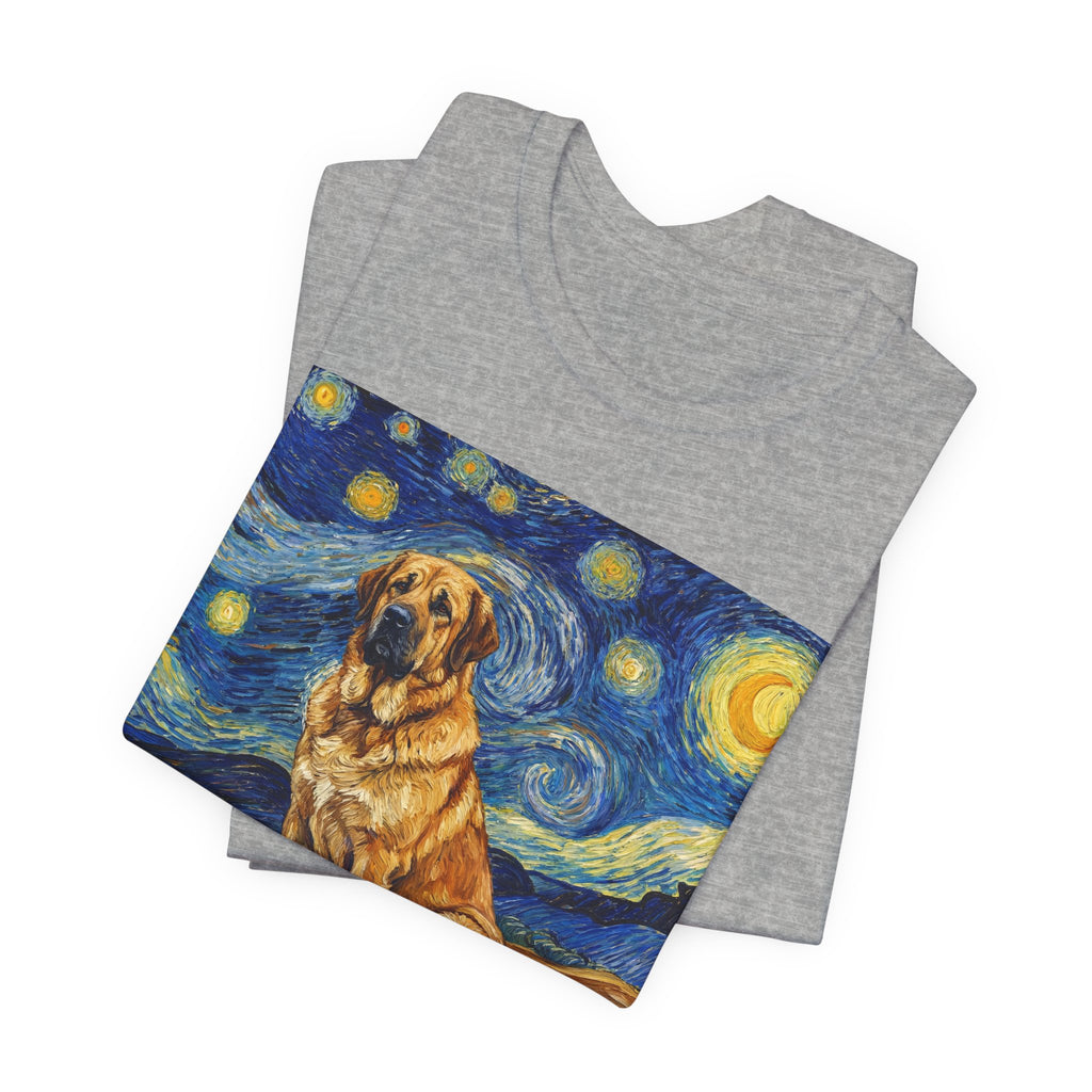 Van Gogh Style Spanish Mastiff T-Shirt — Starry Night Art Print