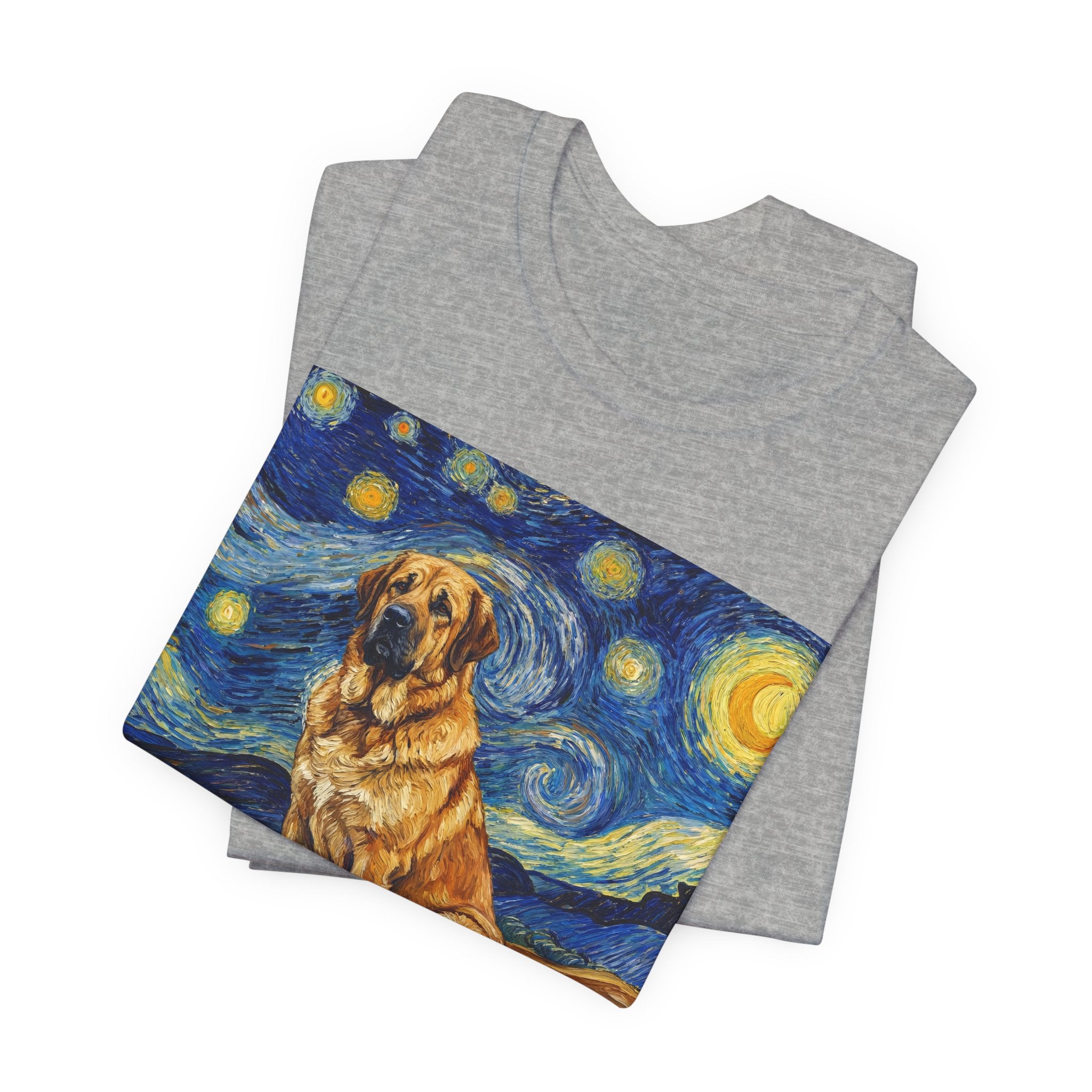 Van Gogh Style Spanish Mastiff T-Shirt — Starry Night Art Print