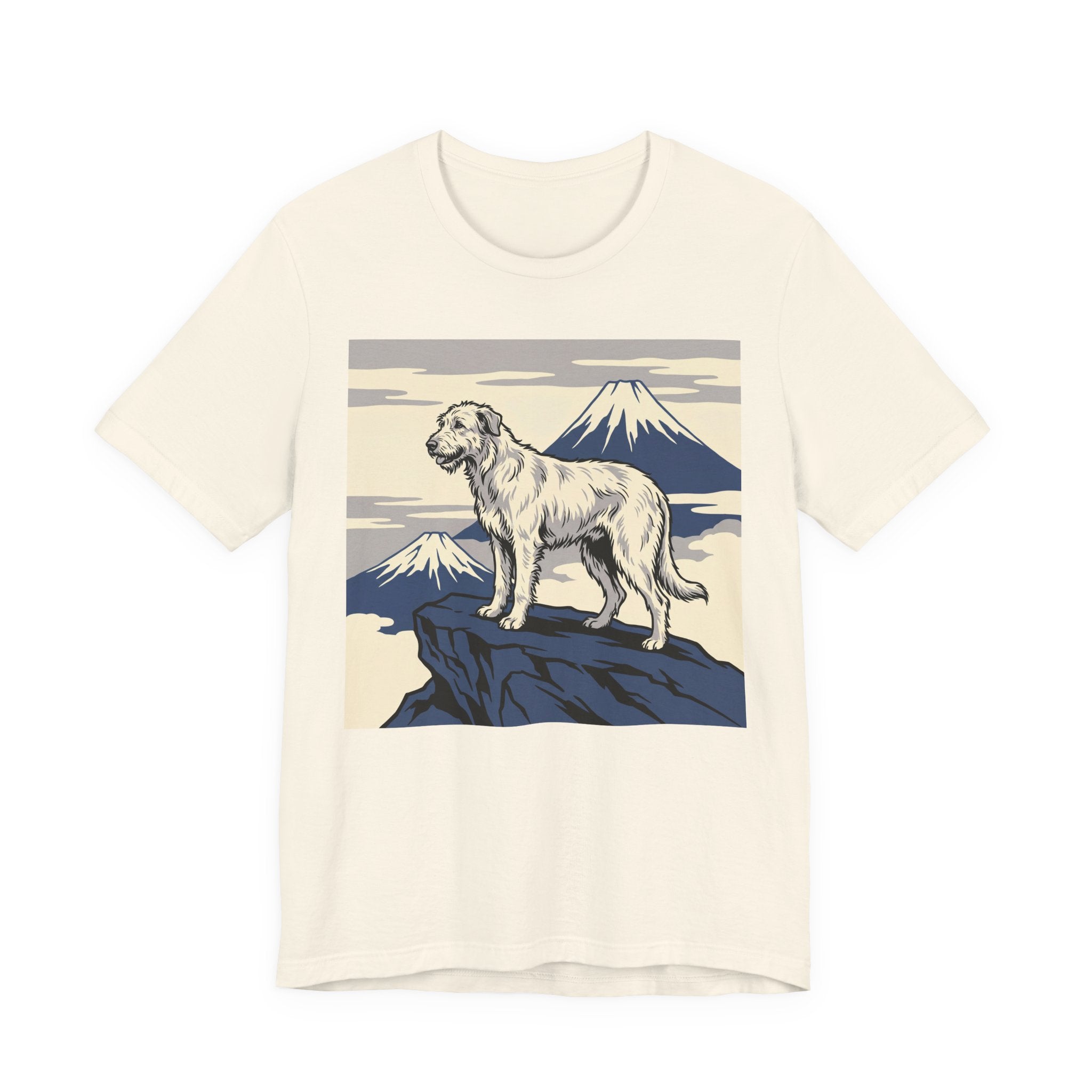 Hokusai Style Irish Wolfhound T-Shirt — Mountain Summit Art Print