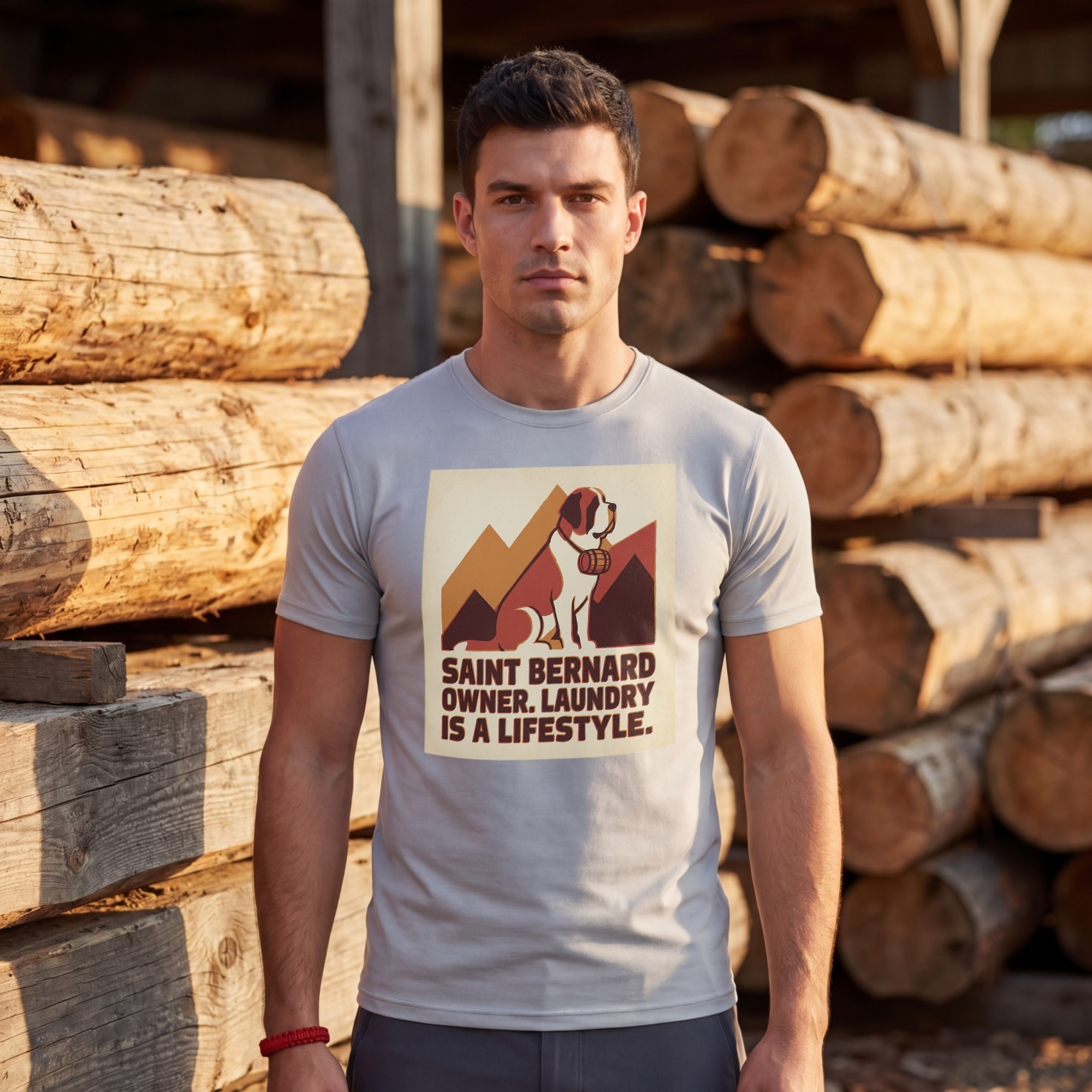 Saint Bernard T-Shirt — Laundry Is A Lifestyle Vintage Print