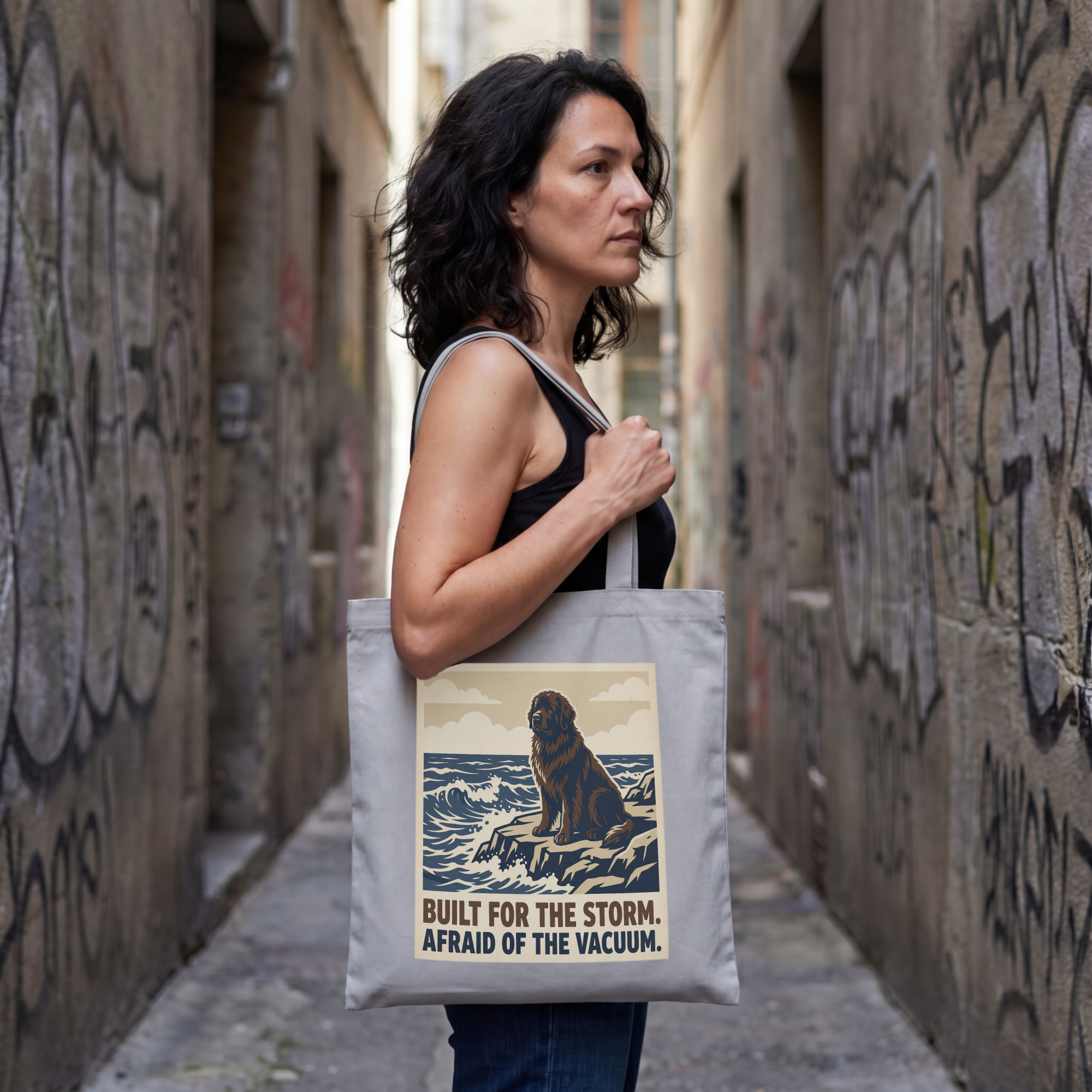 Newfoundland Tote Bag – Built for the Storm Vintage Print