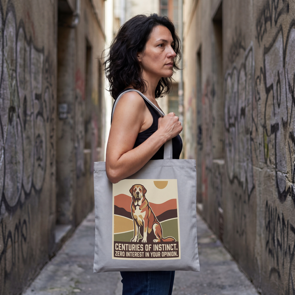 Spanish Mastiff Tote Bag – Centuries of Instinct Vintage Print