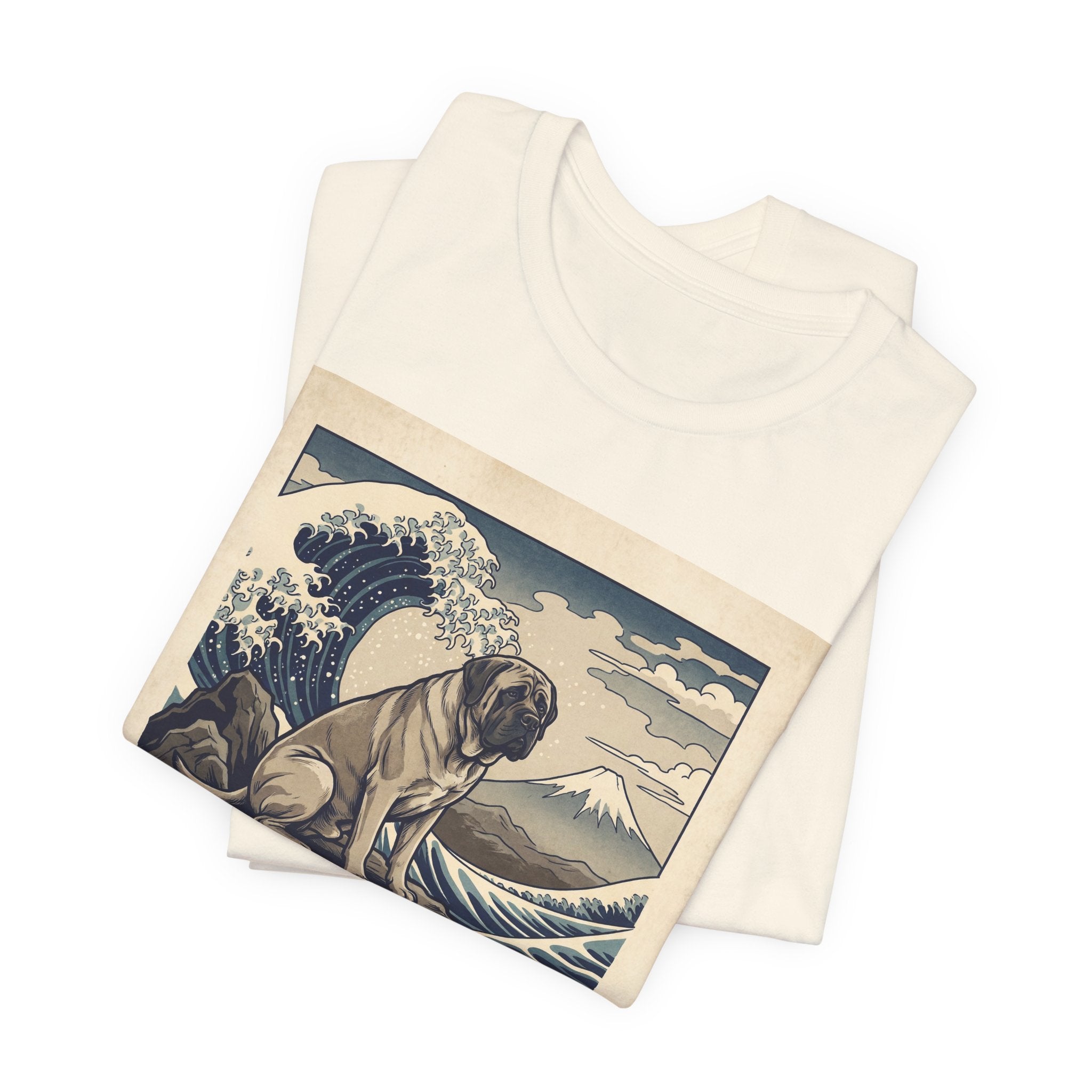 Hokusai Style Mastiff T-Shirt — Great Wave Woodblock Art Print