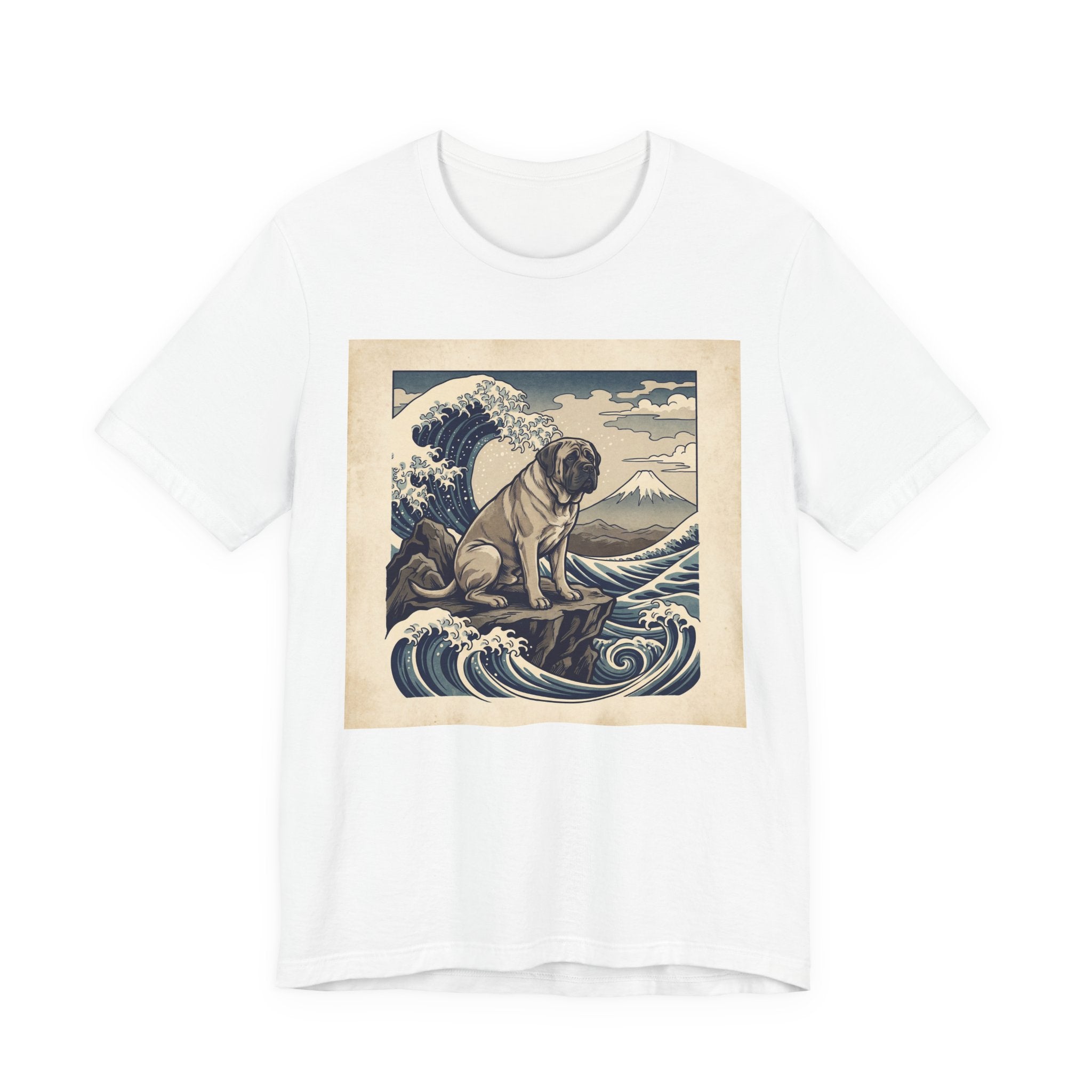Hokusai Style Mastiff T-Shirt — Great Wave Woodblock Art Print
