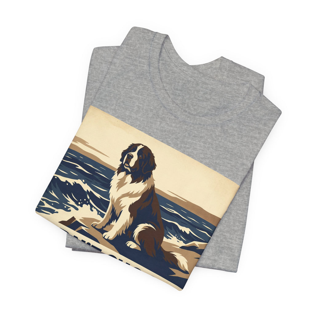 Newfoundland Vintage Retro Art T-Shirt | Ocean Wave Poster Style