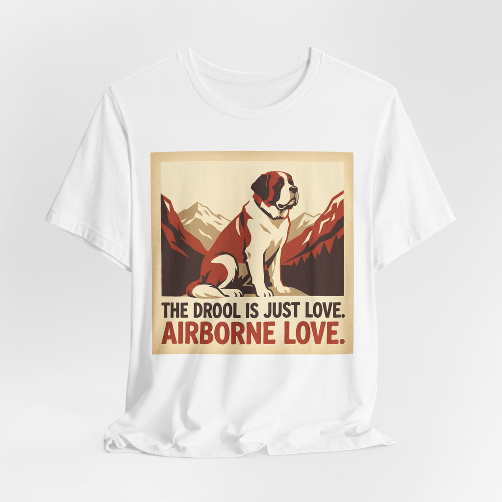 Saint Bernard Vintage Retro Art T-Shirt | Alpine Mountain Warmth