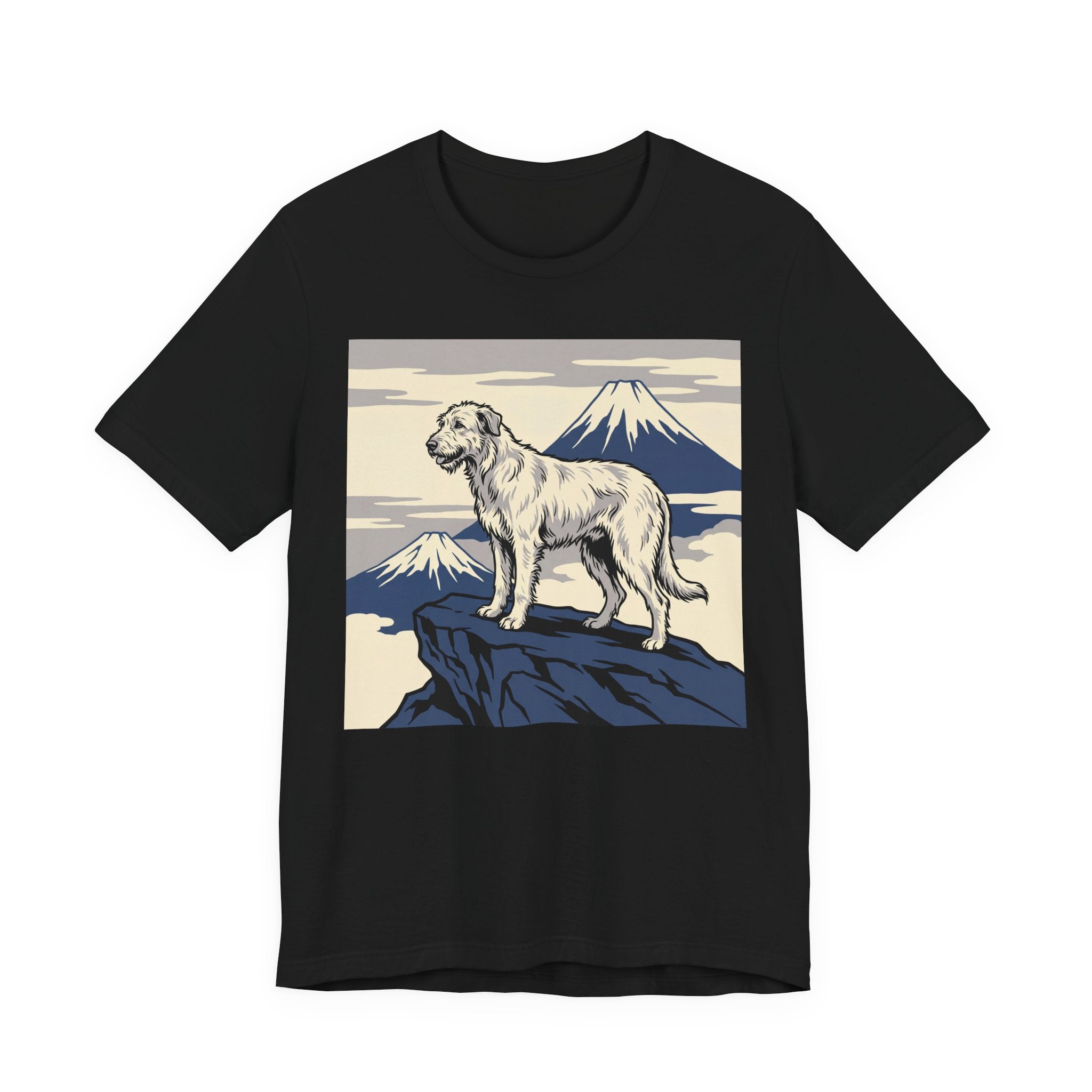 Hokusai Style Irish Wolfhound T-Shirt — Mountain Summit Art Print