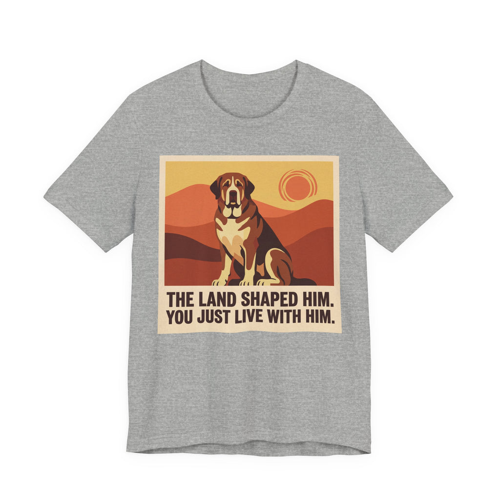 Spanish Mastiff T-Shirt — The Land Shaped Him Vintage Print