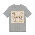 Da Vinci Style Great Dane T-Shirt — Anatomical Blueprint Art Print