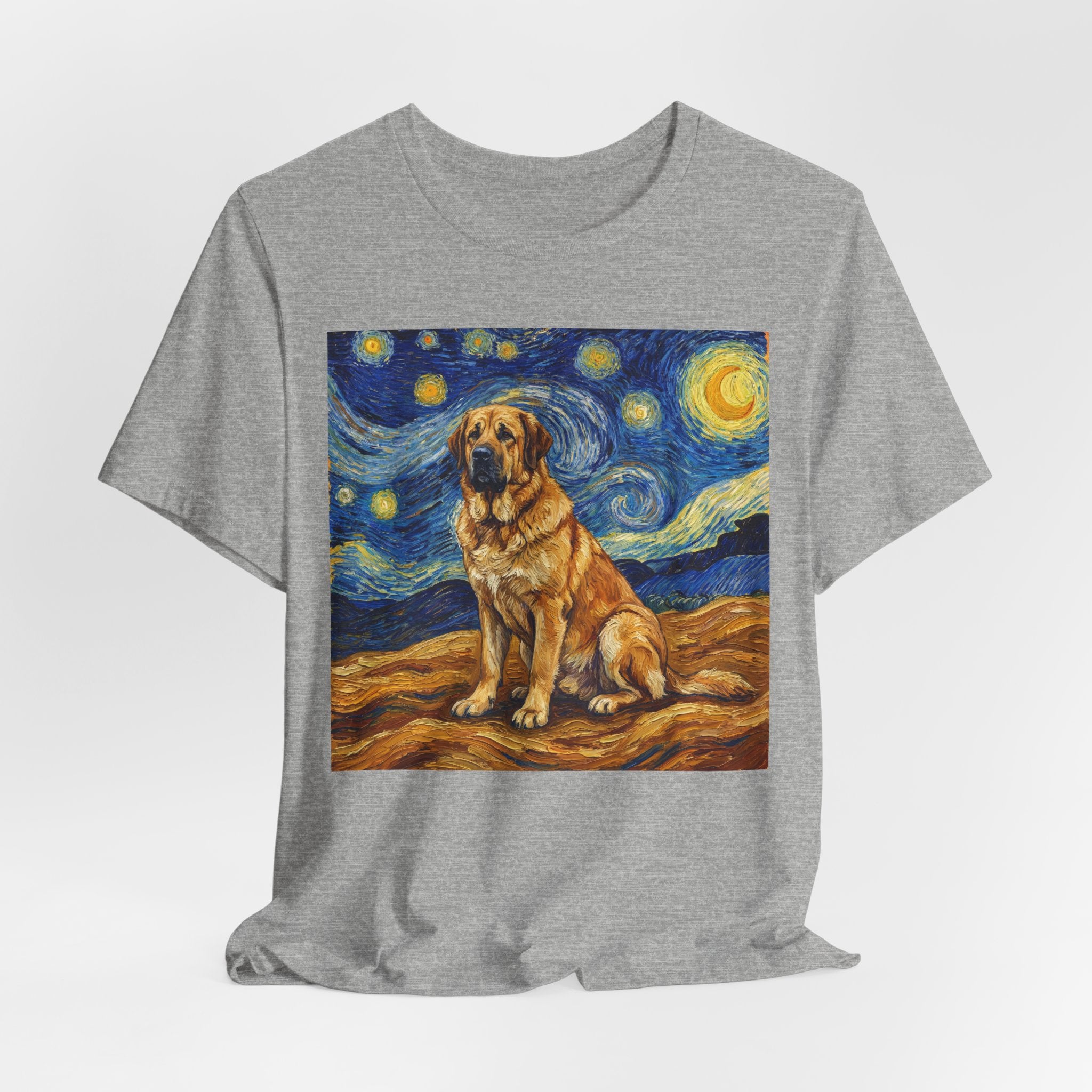 Van Gogh Style Spanish Mastiff T-Shirt — Starry Night Art Print