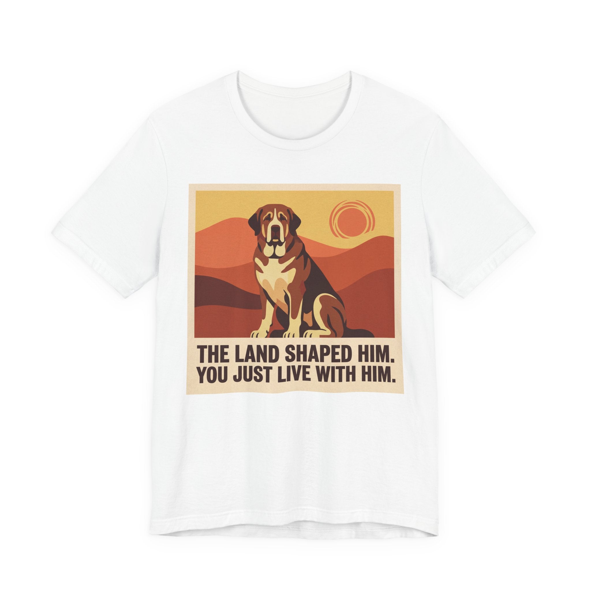 Spanish Mastiff T-Shirt — The Land Shaped Him Vintage Print