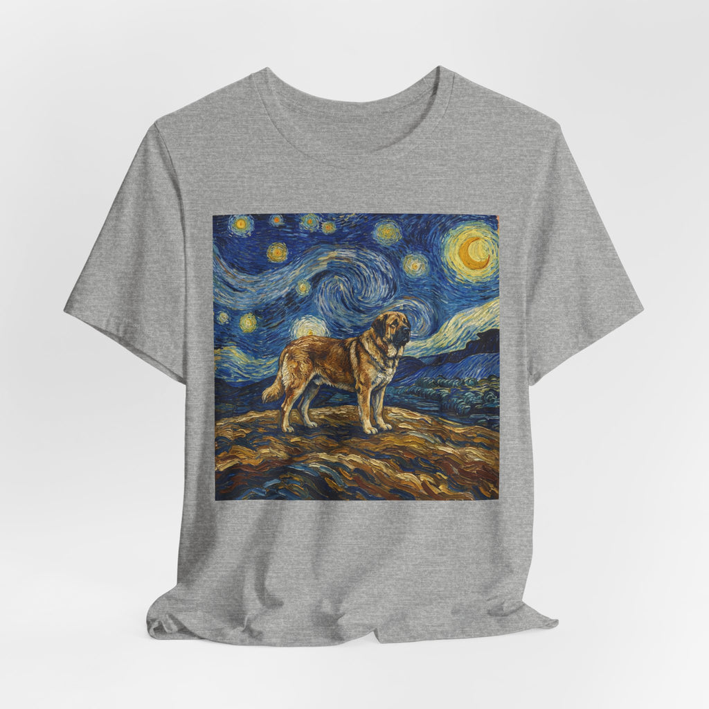 Van Gogh Style Spanish Mastiff T-Shirt — Starry Night Art Print
