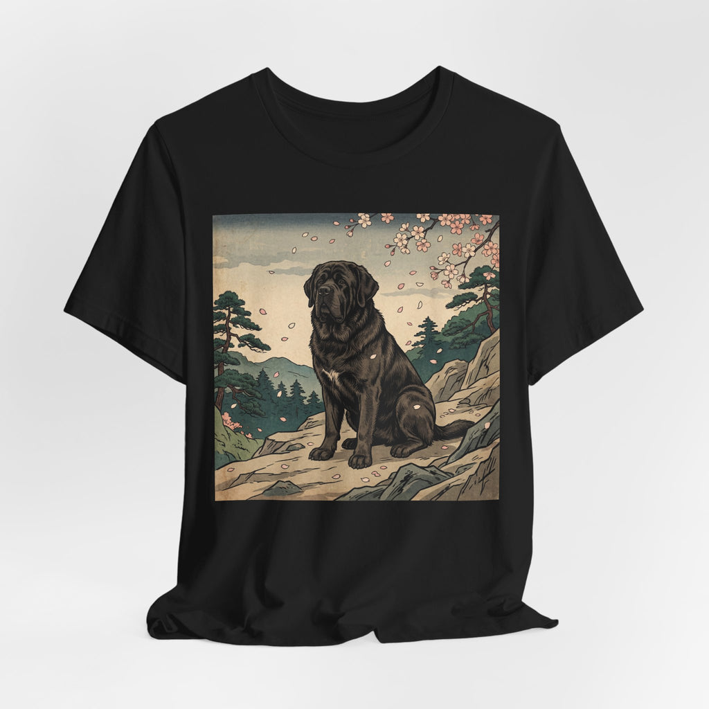 Ukiyo-e Newfoundland T-Shirt — Cherry Blossom Summit Art Print