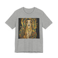 Klimt Style Irish Wolfhound T-Shirt — Gold Mosaic Art Print