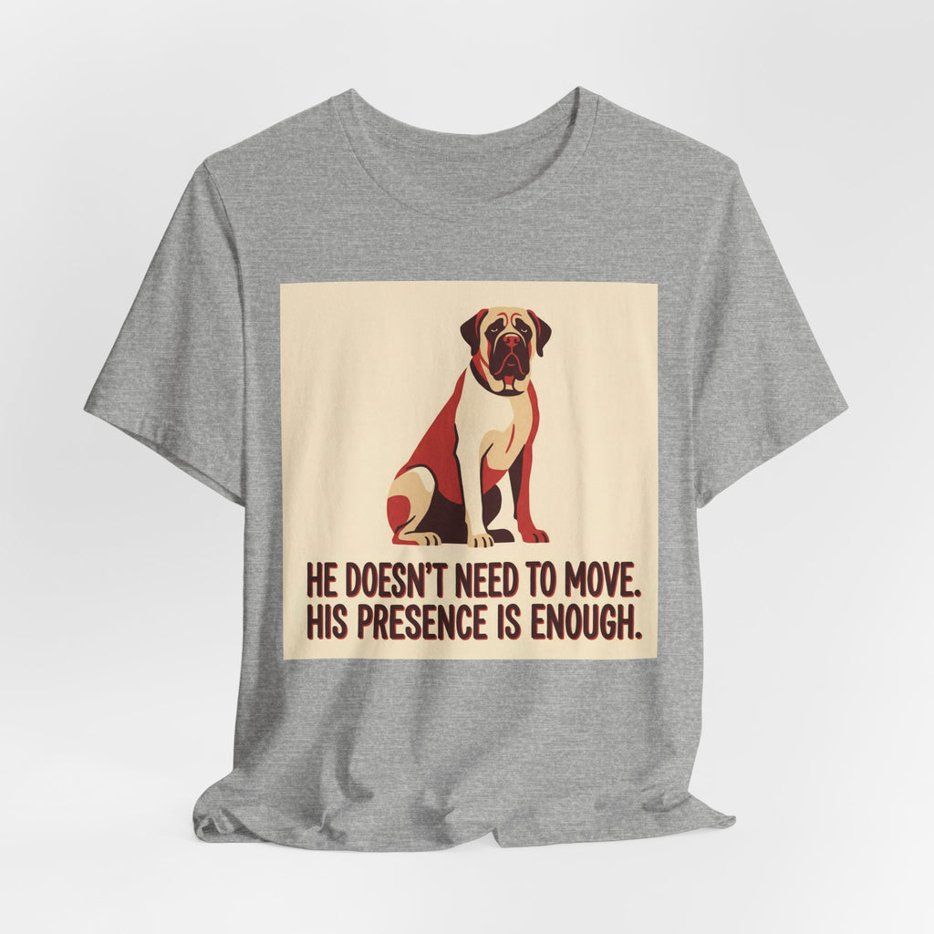 Mastiff Vintage Retro Art T-Shirt | Bold Red Cream Poster Style