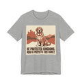Spanish Mastiff Vintage Retro Art T-Shirt | Warm Castle Silhouette
