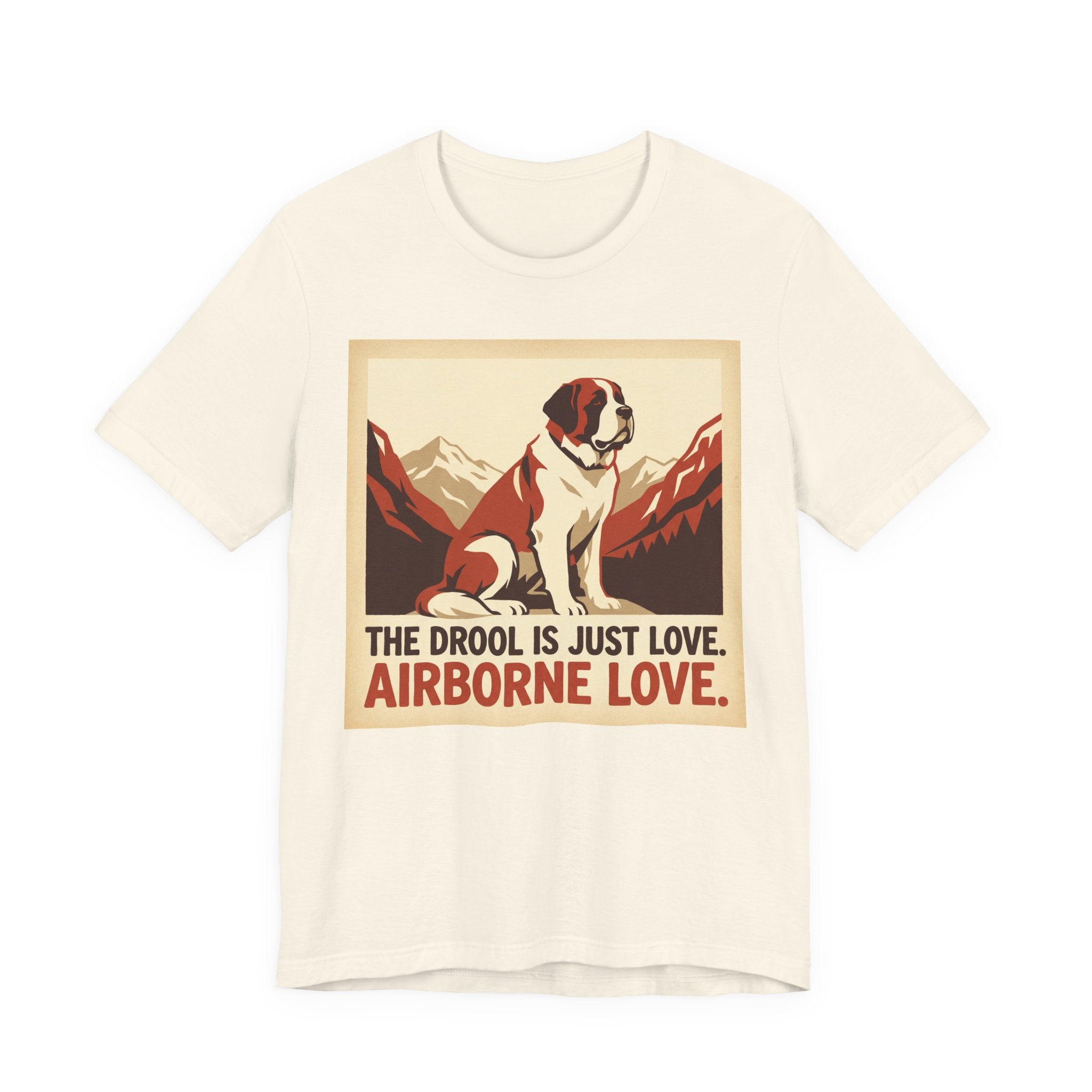 Saint Bernard Vintage Retro Art T-Shirt | Alpine Mountain Warmth