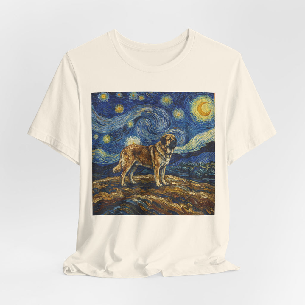 Van Gogh Style Spanish Mastiff T-Shirt — Starry Night Art Print
