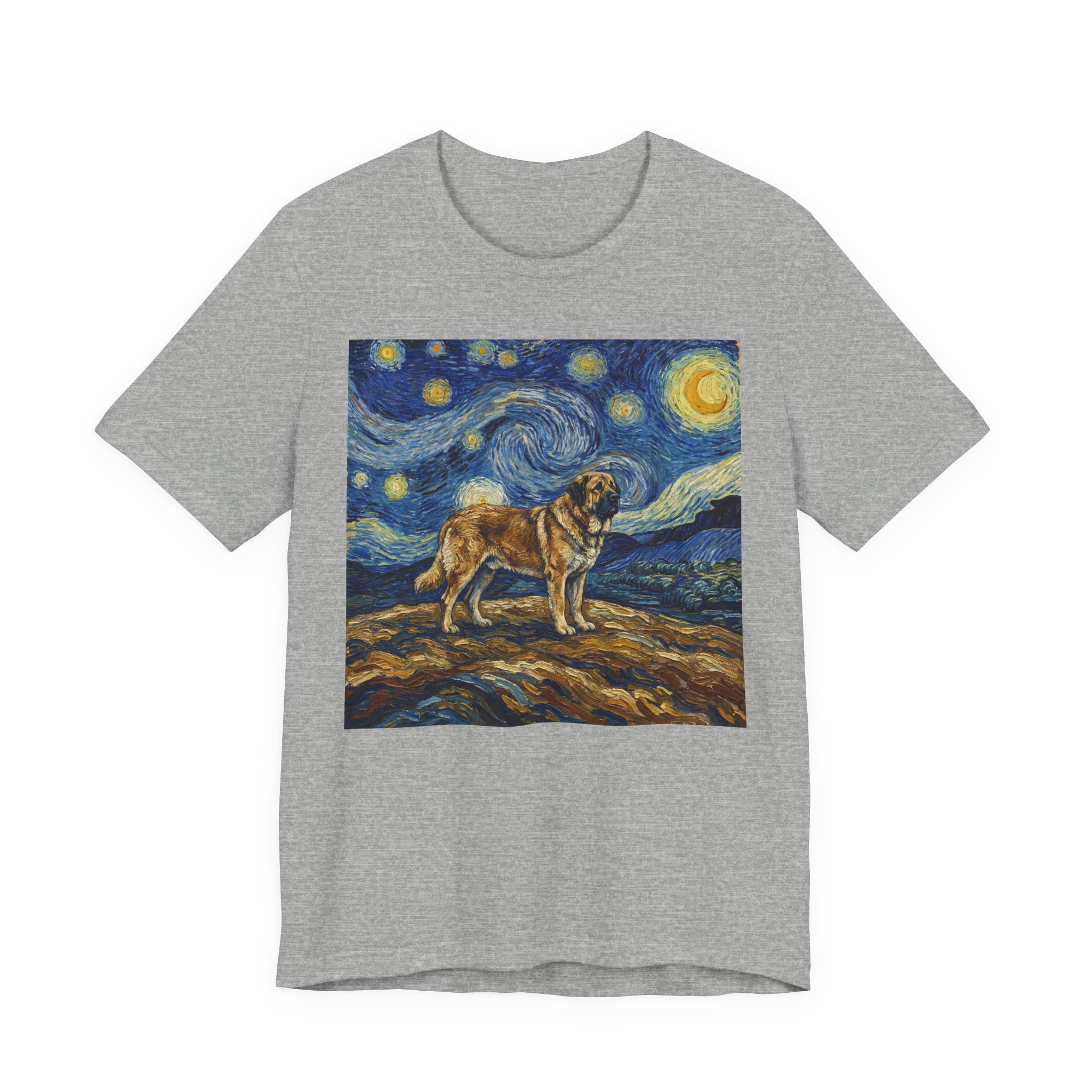 Van Gogh Style Spanish Mastiff T-Shirt — Starry Night Art Print