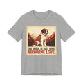 Saint Bernard Vintage Retro Art T-Shirt | Alpine Mountain Warmth
