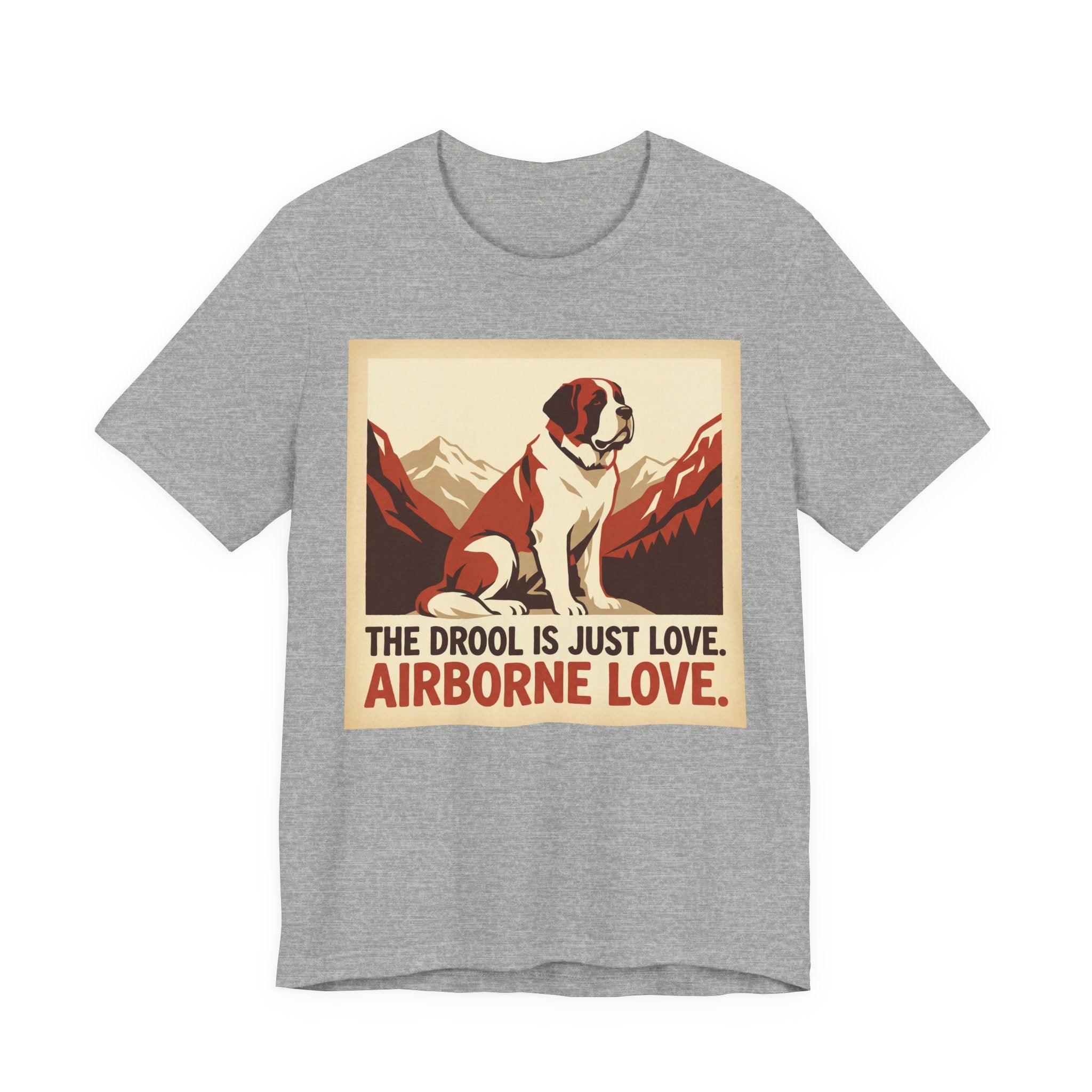 Saint Bernard Vintage Retro Art T-Shirt | Alpine Mountain Warmth