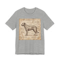 Da Vinci Study Irish Wolfhound T-Shirt — Aged Parchment Art Print