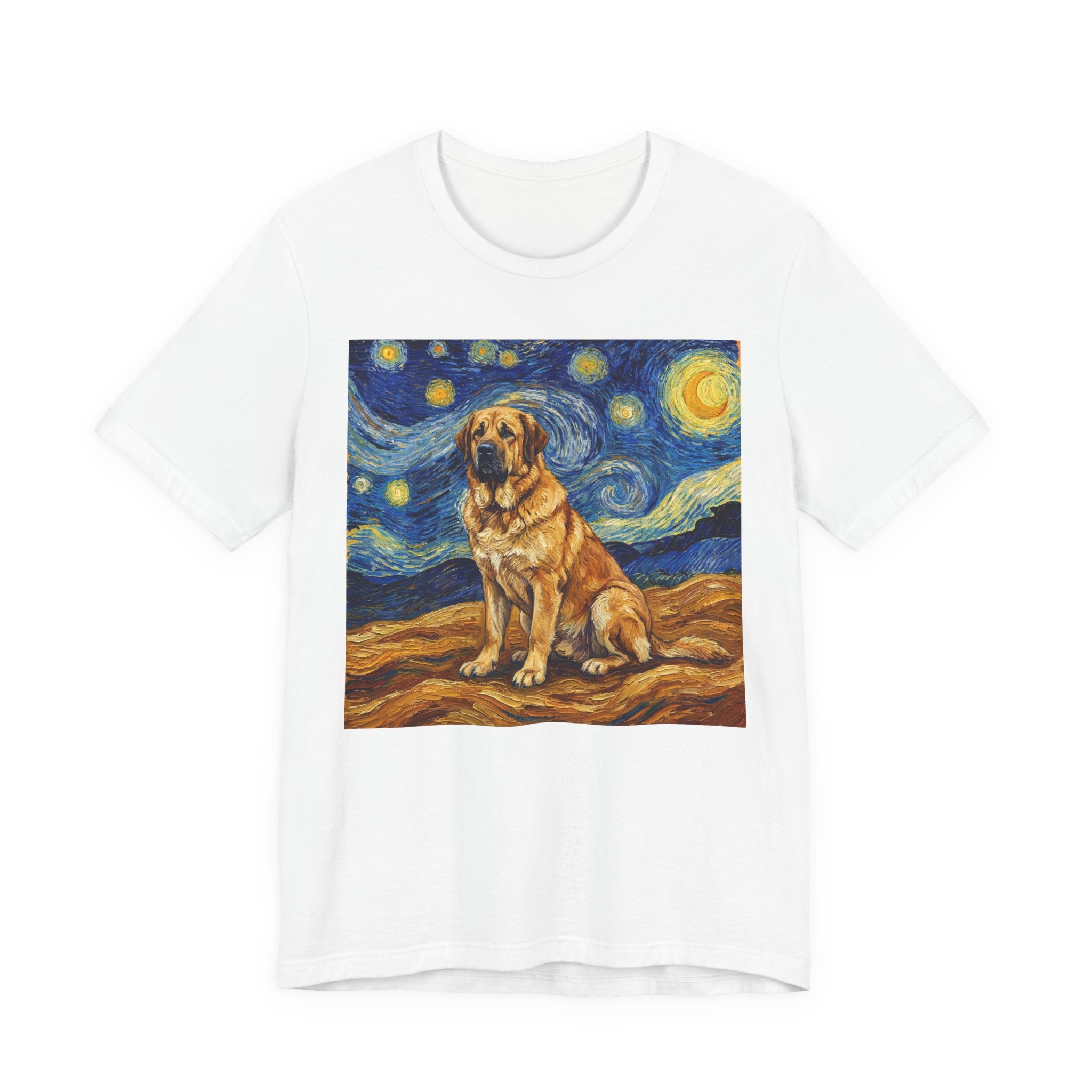 Van Gogh Style Spanish Mastiff T-Shirt — Starry Night Art Print