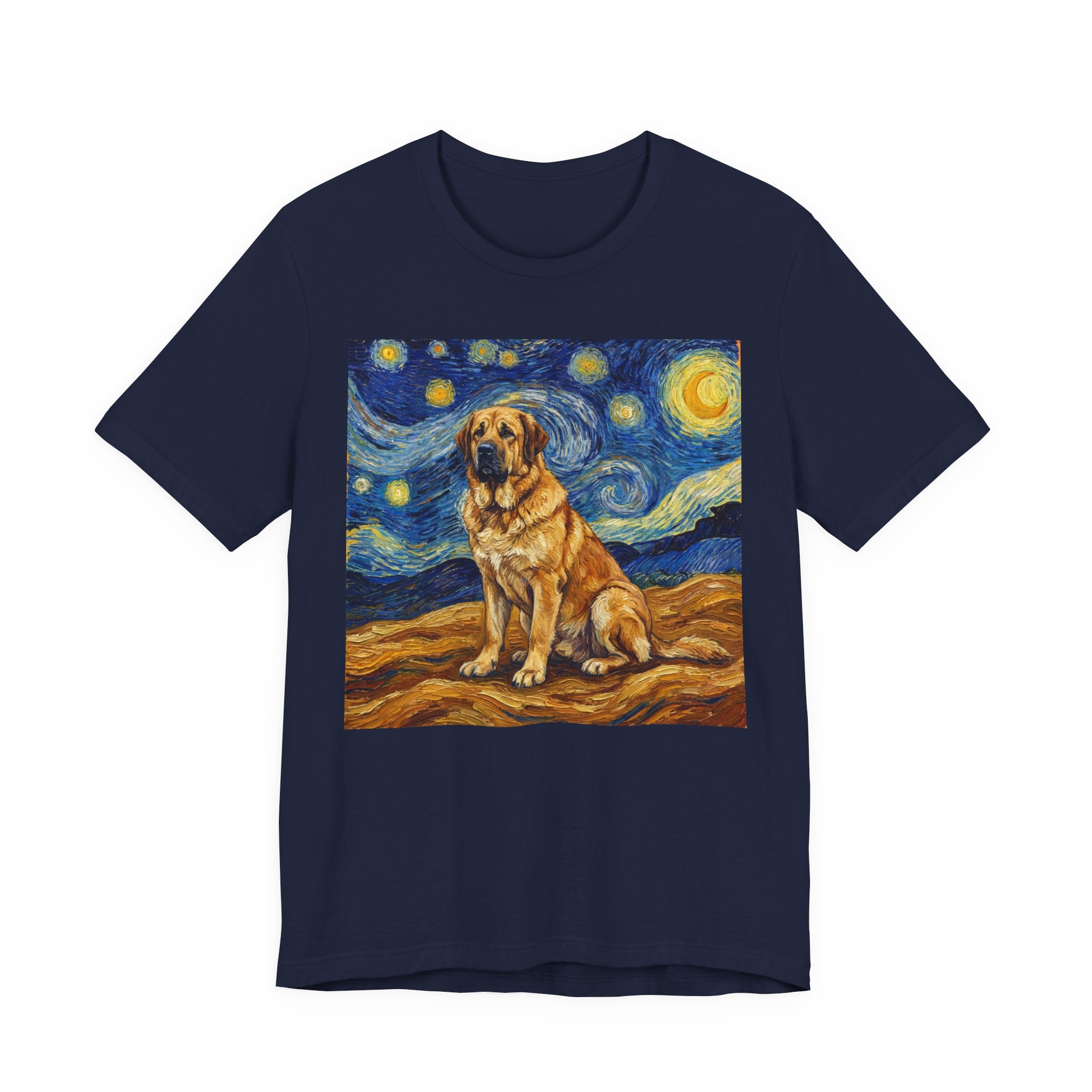Van Gogh Style Spanish Mastiff T-Shirt — Starry Night Art Print