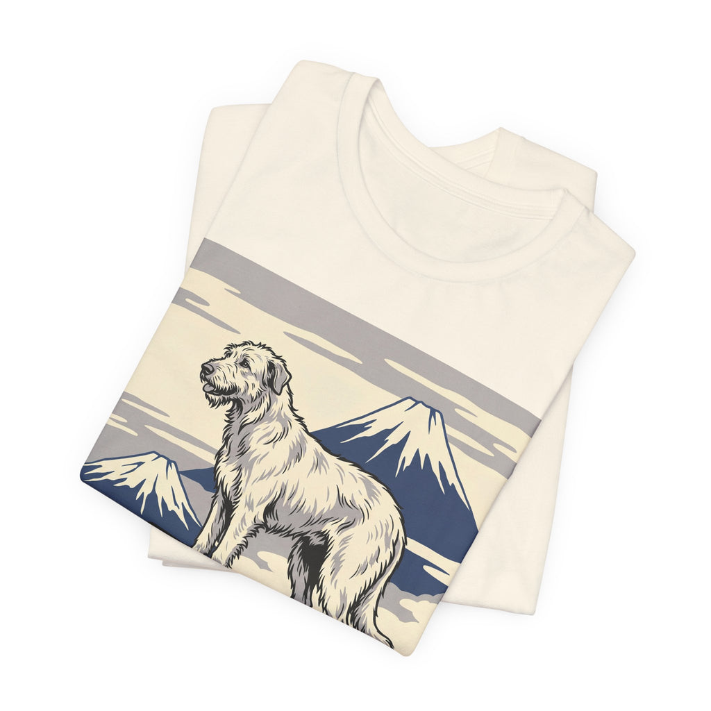 Hokusai Style Irish Wolfhound T-Shirt — Mountain Summit Art Print