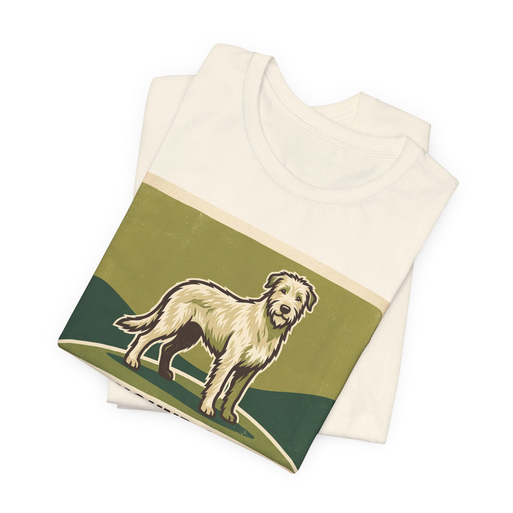 Irish Wolfhound T-Shirt — The Leash Is Just A Suggestion Vintage Print