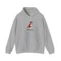 Saint Bernard Low Poly Hoodie — Deep Crimson Geometric Art Print