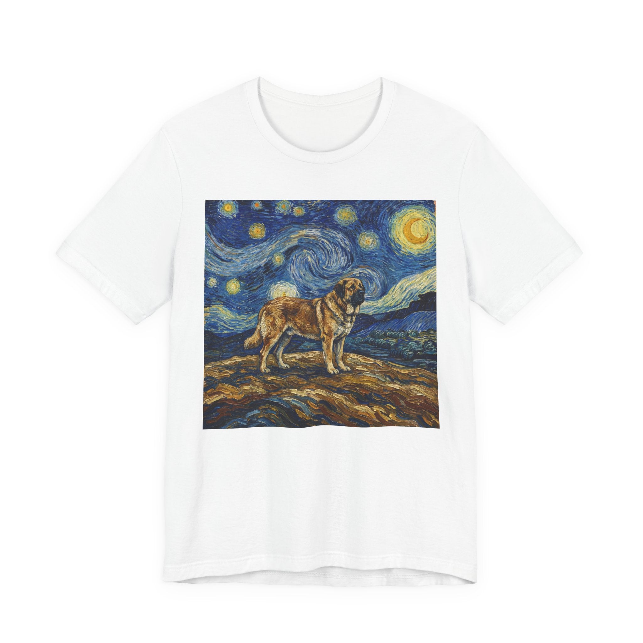Van Gogh Style Spanish Mastiff T-Shirt — Starry Night Art Print
