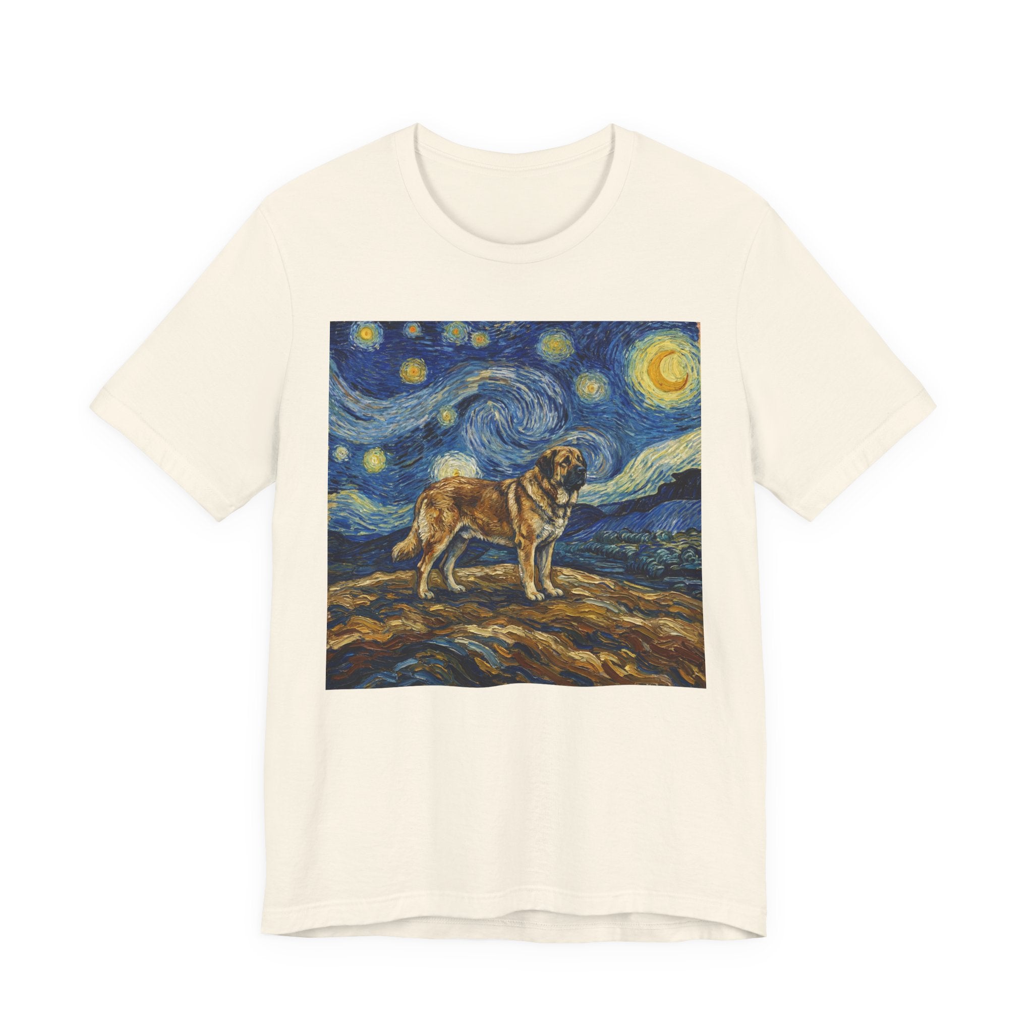 Van Gogh Style Spanish Mastiff T-Shirt — Starry Night Art Print