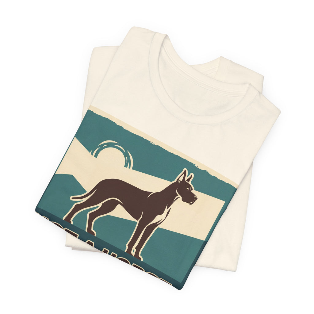 Great Dane T-Shirt — Not A Horse. Not A Small Pony. Vintage Print