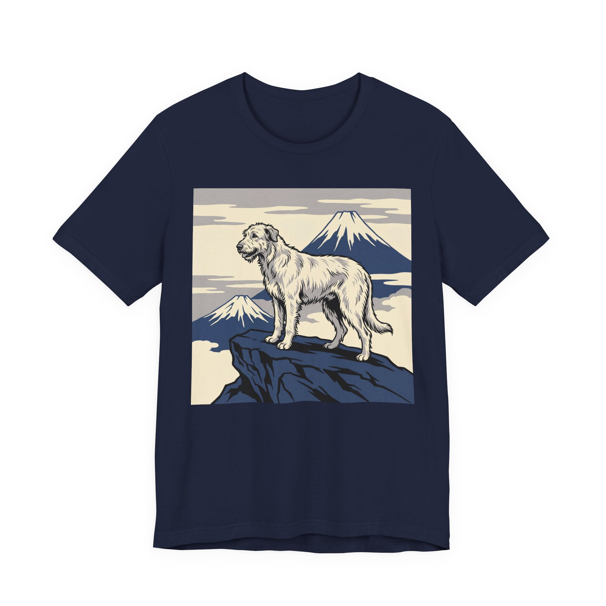 Hokusai Style Irish Wolfhound T-Shirt — Mountain Summit Art Print