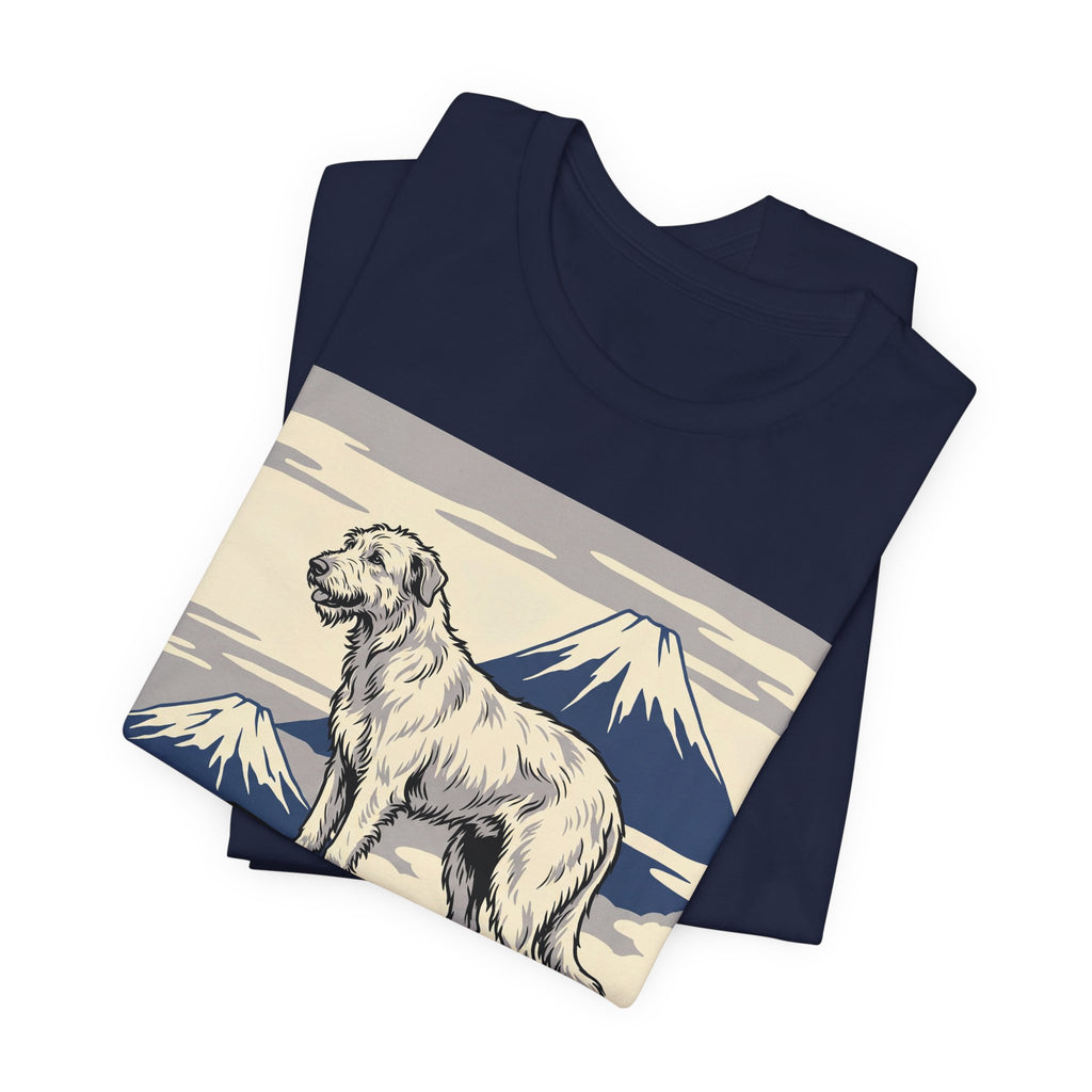 Hokusai Style Irish Wolfhound T-Shirt — Mountain Summit Art Print