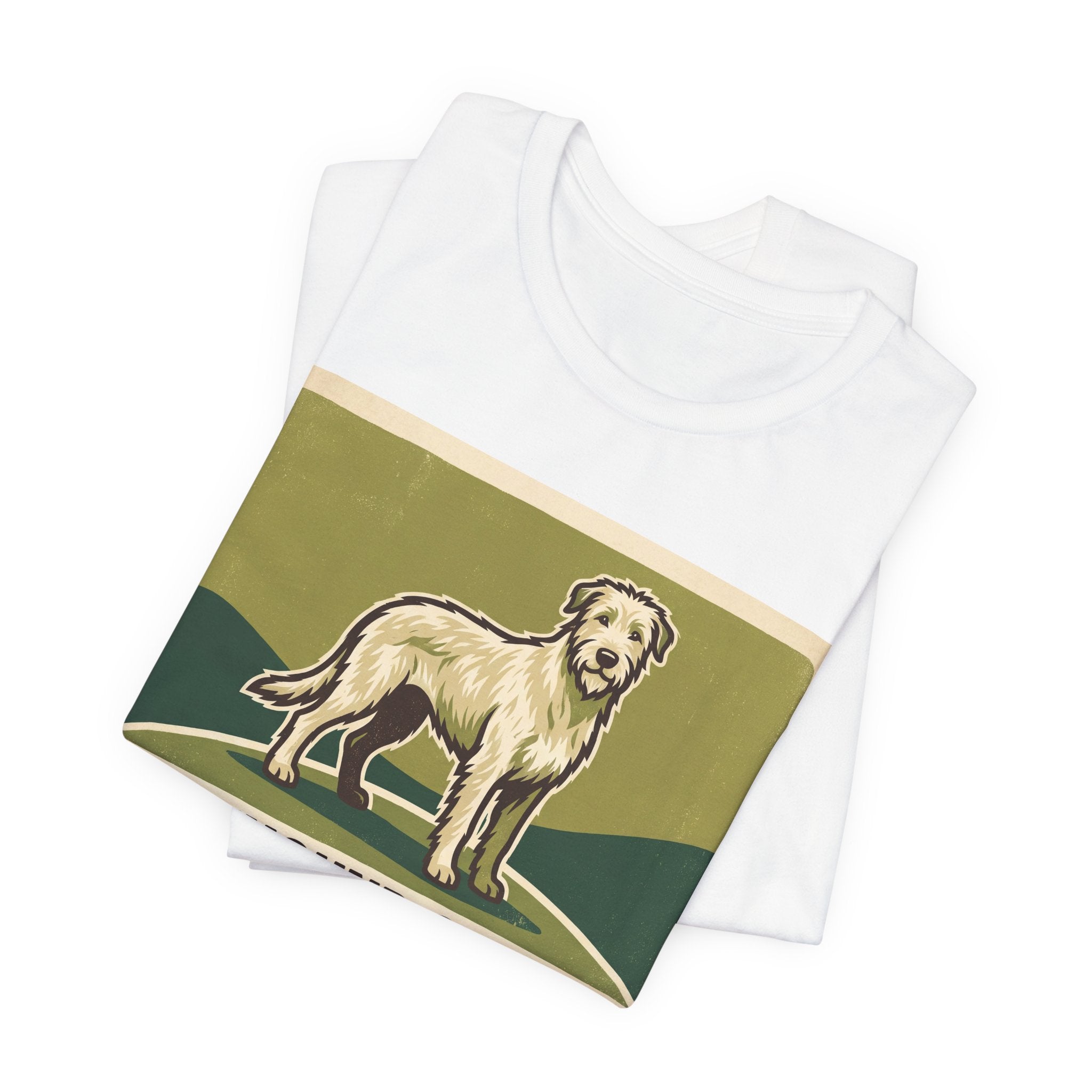 Irish Wolfhound T-Shirt — The Leash Is Just A Suggestion Vintage Print