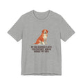 Saint Bernard Low Poly T-Shirt — Amber Geometric Art Print
